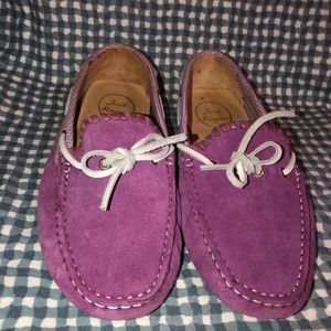 Jack Rogers NWOT Purple Tatum Suede/Leather Flats